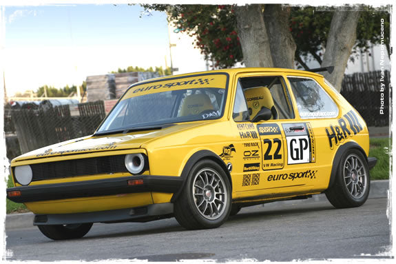 Euro Sport Accessories 1975 Rabbit with 1.8-liter, 20-valve engine equipped with ITG Megaflow Filter