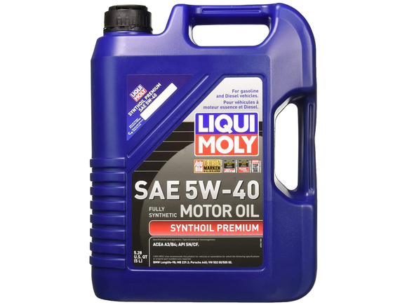 Liqui Moly Full Synthetic Synthoil Premium 5W-40 Motor Oil - 5