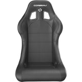 Corbeau Forza Fixed Back Racing Seat - Black Vinyl 29102