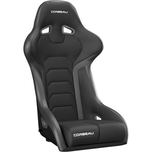 Corbeau FX1 Wide Fixed Back Racing Seat - Black Cloth/Vinyl 29501W