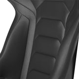 Corbeau FX1 Pro Fixed Back Racing Seat - Black Vinyl 29502P