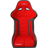 Corbeau FX1 Fixed Back Racing Seat - Black/Red Cloth 29507