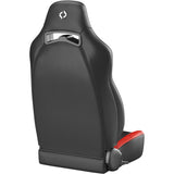 Corbeau Trailcat Reclining Seat Pair (Driver & Passenger) - Black Vinyl/Red HD Vinyl 44917PR