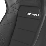 Corbeau Sportline RRX Reclining Seat Pair (Driver & Passenger) - Black Vinyl/Black HD Vinyl