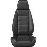 Corbeau Sport Seat Reclining Seat Pair (Driver & Passenger) - Black Vinyl 90010PR