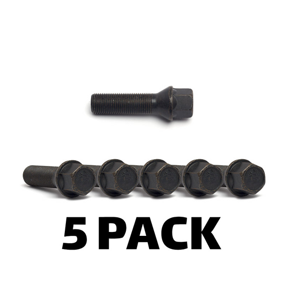 H&R Wheel Bolts - Tapered-Black 14mm (5 Pack)