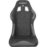 Corbeau Forza Fixed Back Racing Seat - Black Microsuede S29101