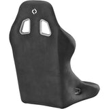 Corbeau Forza Fixed Back Racing Seat - Black Microsuede S29101