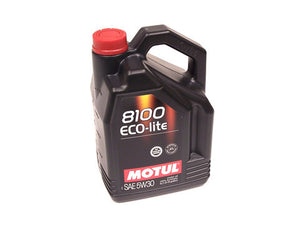 Motul 8100 Eco-lite 5w30 Synthetic Oil Gas & Diesel Lubricant- 5.28 Quarts - 5L