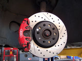 StopTech 127.33098  Hi-Carbon Drilled & Slotted Rotors