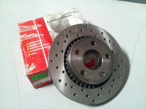 Zimmermann Drilled Front Rotor Set - Audi Quattro 83-85 / Audi 5000 Turbo 80-86