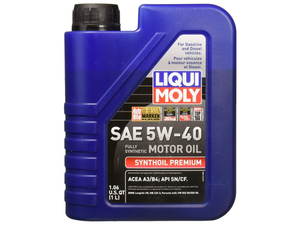 Liqui Moly Full Synthetic Synthoil Premium 5W-40 Motor Oil - 1 Liter