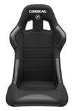 Corbeau Forza Fixed Back Racing Seat - Black Cloth Wide 20991