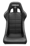 Corbeau Forza Fixed Back Racing Seat - Black Vinyl 29102