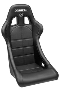 Corbeau Forza Fixed Back Racing Seat - Black Vinyl 29102