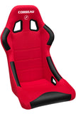 Corbeau Forza Fixed Back Racing Seat - Red Cloth 29107