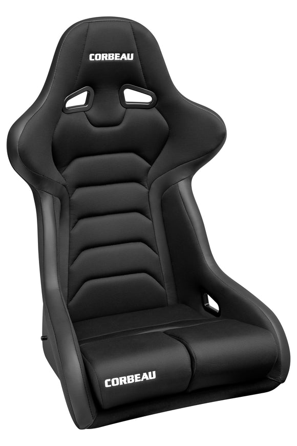 Corbeau FX1 Wide Fixed Back Racing Seat - Black Cloth/Vinyl 29501W