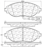 StopTech 309.16330 Sport Performance Front Brake Pads - Audi S3, VW CC/Mk7 GTI/Golf R