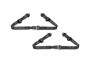 Corbeau 2in Lap Belt Set - Black 42001B