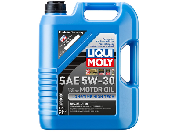 Liqui Moly Fully Synthetic Longtime High Tech 5W-30 Motor Oil - 5 Liter