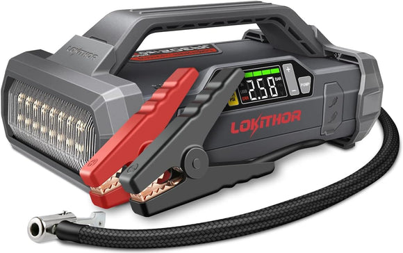 LOKITHOR JA302 Jump Starter with Air Compressor 2500Amp