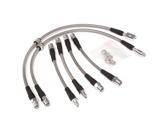 Stainless Steel Braided Brake Line Set - VW Mk3 VR6 1996-1999