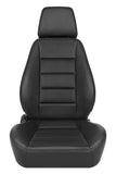 Corbeau Sport Seat Reclining Seat Pair (Driver & Passenger) - Black Vinyl 90010PR