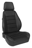 Corbeau Sport Seat Reclining Seat Pair (Driver & Passenger) - Black Vinyl/Cloth 90011PR