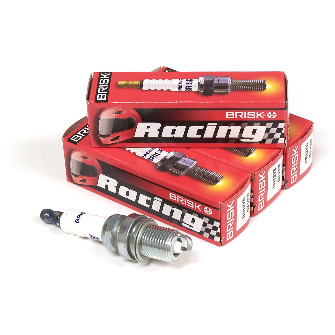 Brisk Silver DR12YS Spark Plug (1 step colder for modified boost) (Eac