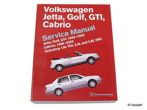 Bentley Repair Manual VW Mk3 Golf/Cabrio/Jetta 1993-99