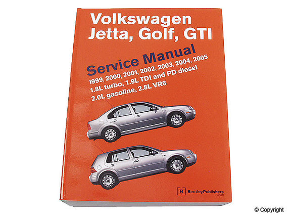 Bentley Repair Manual VW Mk4 Golf/Jetta 1999-2005 all