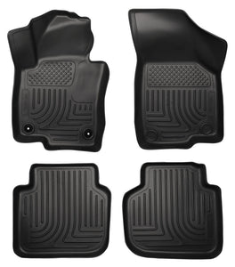 Husky Liners WeatherBeater Black Front & Back Seat Floor Mats - 2012-2015 VW Passat