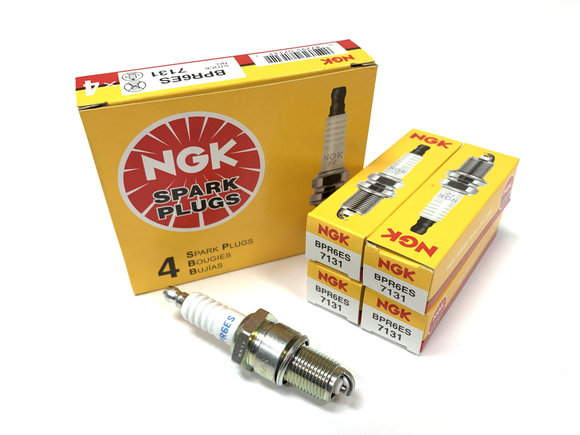NGK BPR6ES 7131 Copper Spark Plugs Set of 4